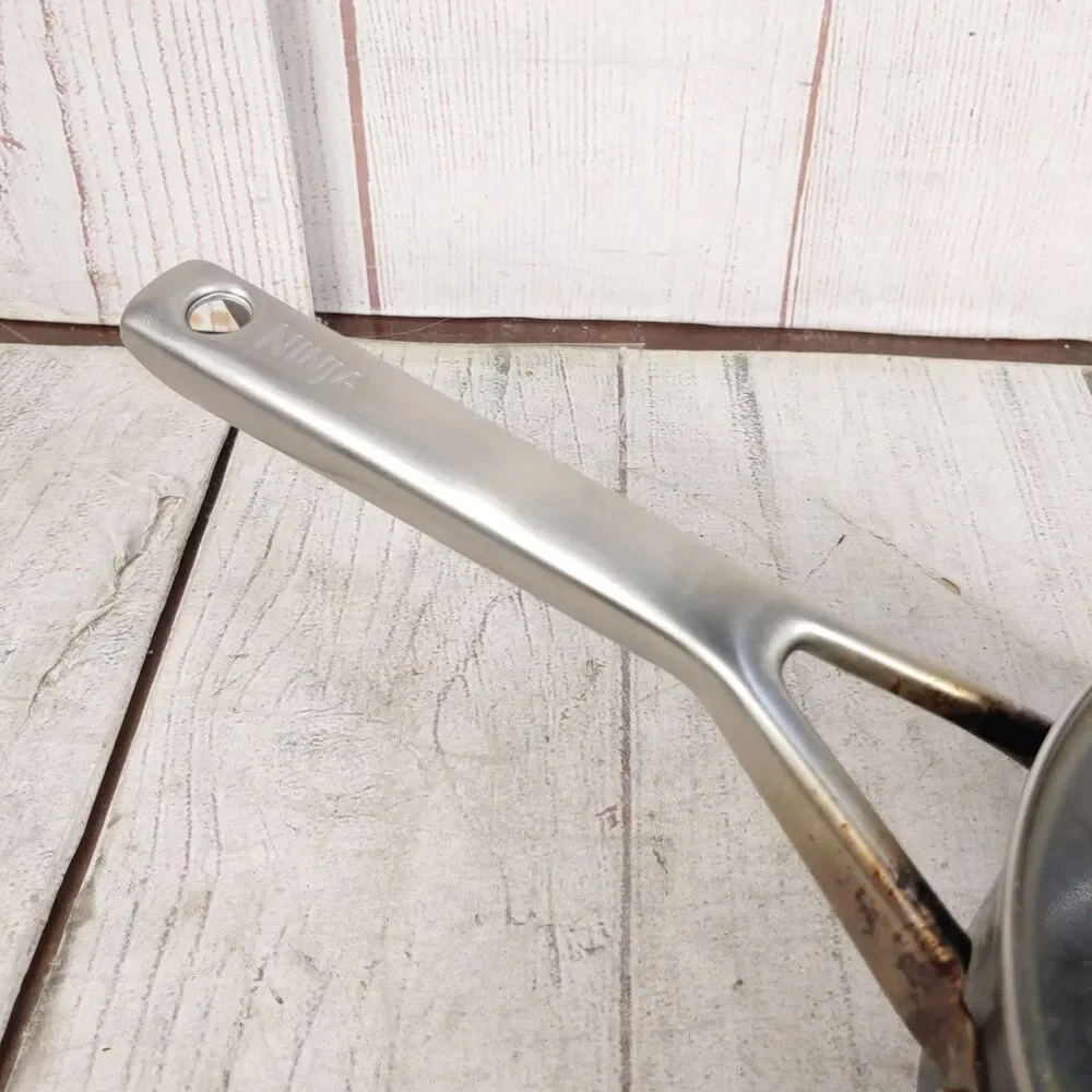 USED - Ninja Foodi NeverStick 1.5 Qt Pot Saucepan - Glass Lid, OVEN SAFE, C10215